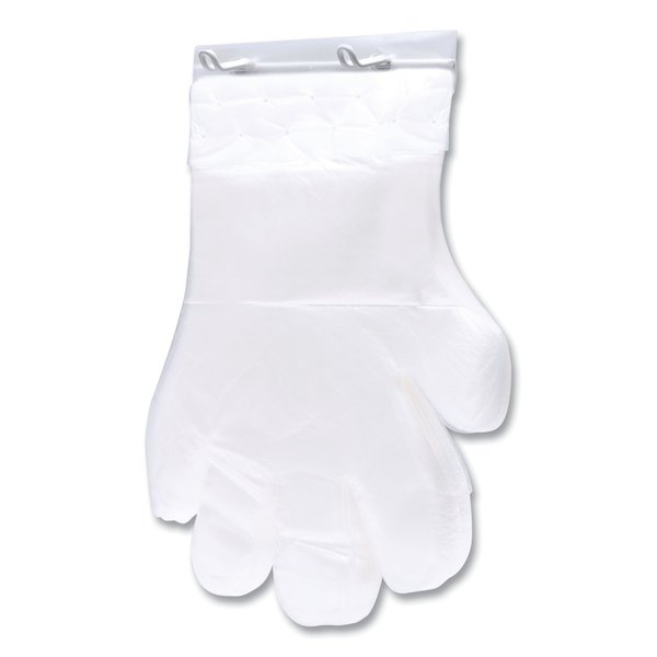 Inteplast Group Gloves, Polyethylene, Powder-Free, One Size, 8000 PK, Clear R2GO-PE-8K